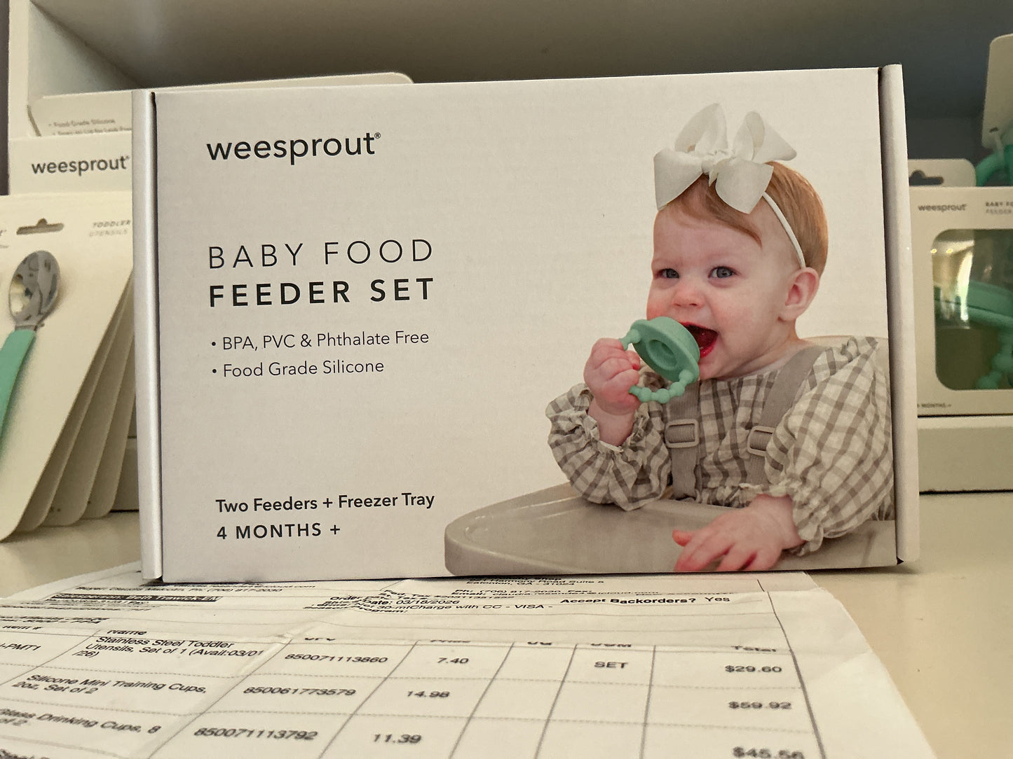Baby food feeder set
