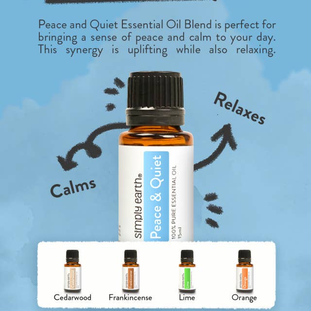 Simply Earth - Peace & Quiet Essential Oil Blend 15ml