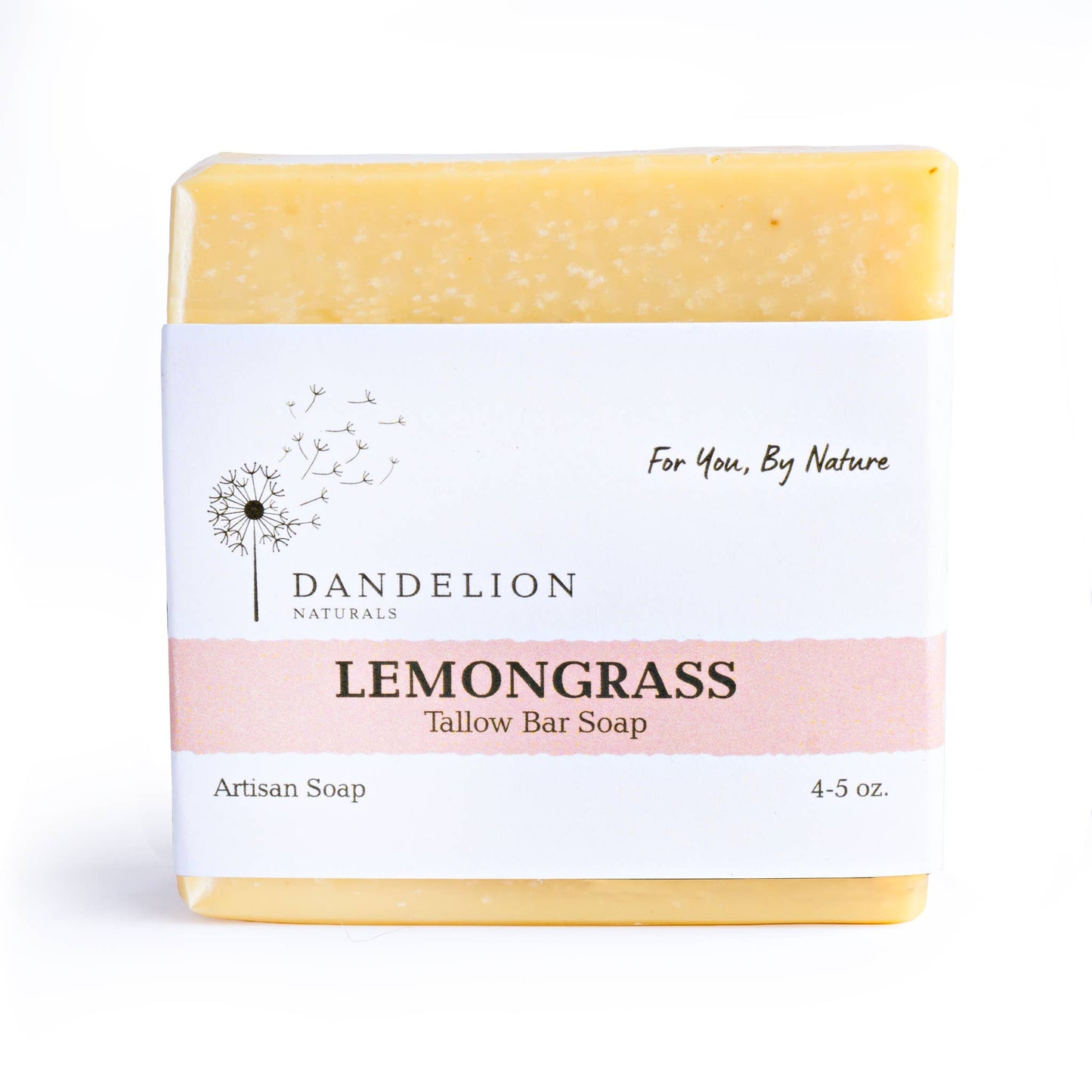 Dandelion Naturals - Lemongrass Tallow Bar Soap | Tallow Skin Care | Bar Soap