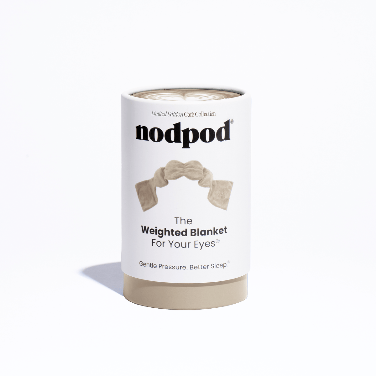 nodpod - Latte Weighted Sleep Mask - Eye Mask