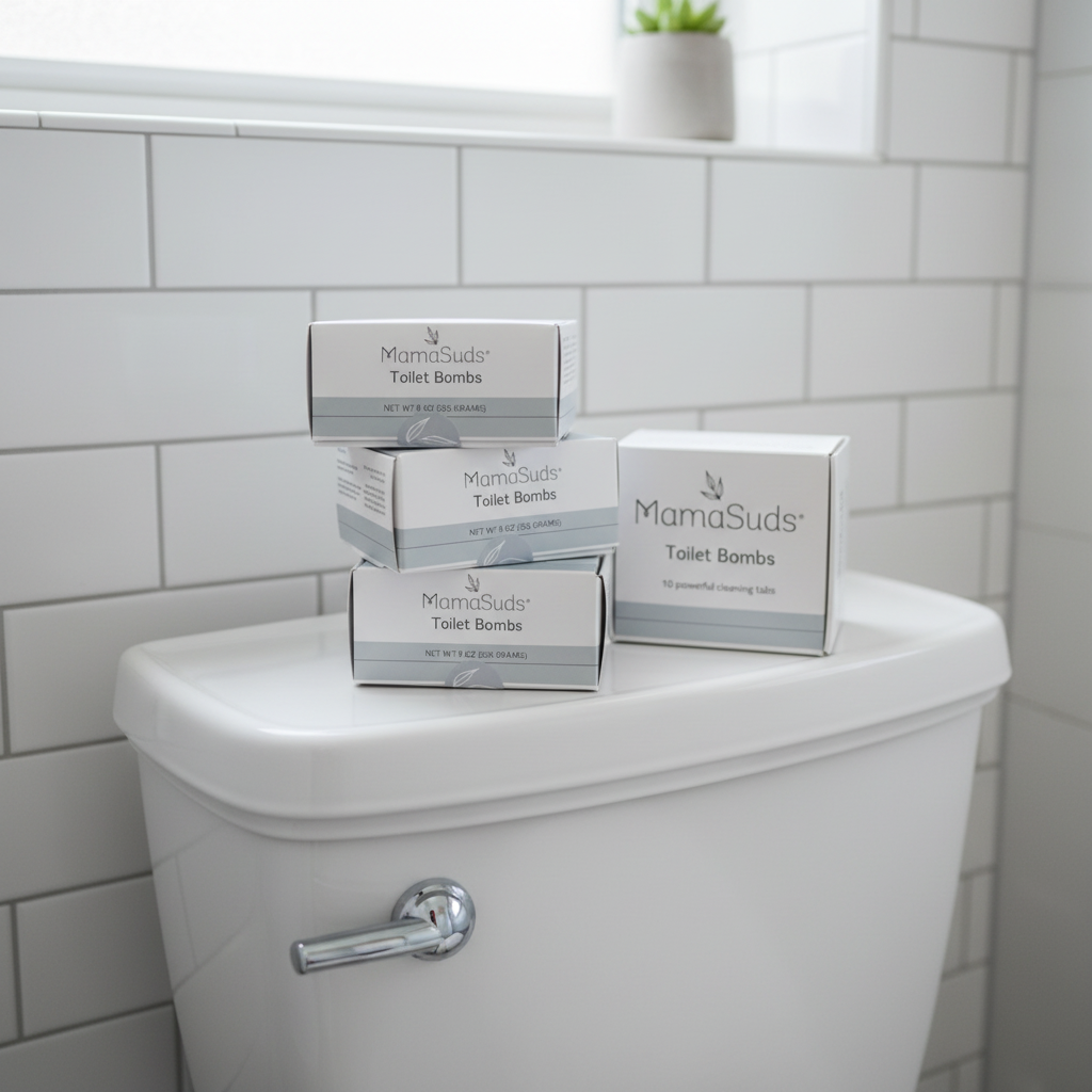 MamaSuds | Non-toxic Household Cleaners + Real Soap - Toilet Bomb Cleaning Tabs