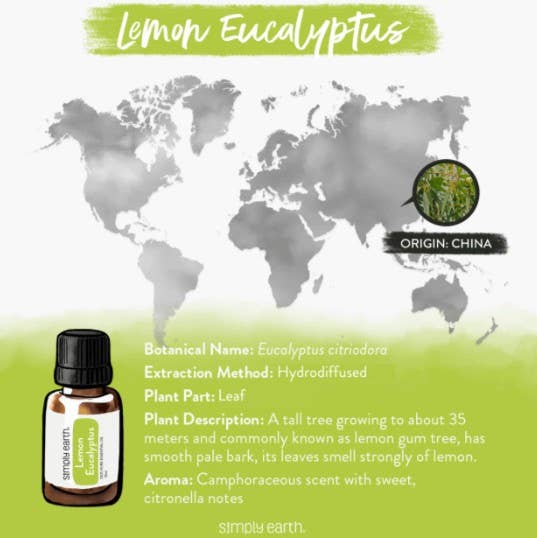 Simply Earth - Lemon Eucalyptus Essential Oil