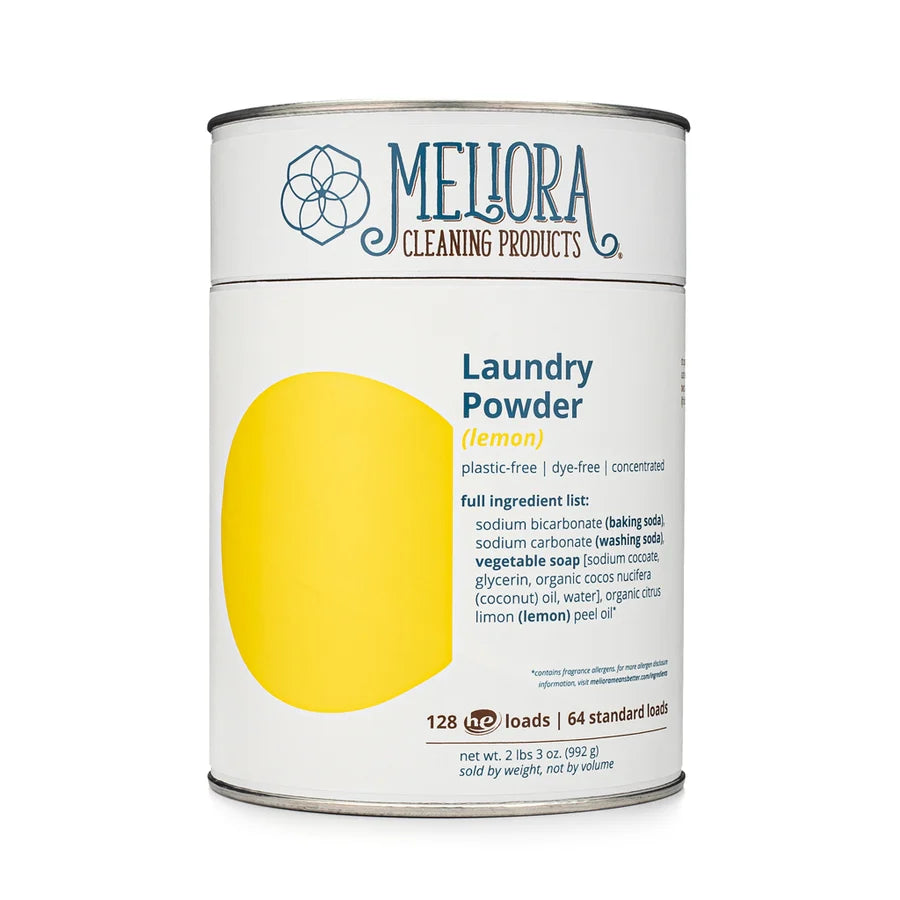 Laundry Powder Detergent - 128 HE (64 Standard) Loads - Plastic-Free