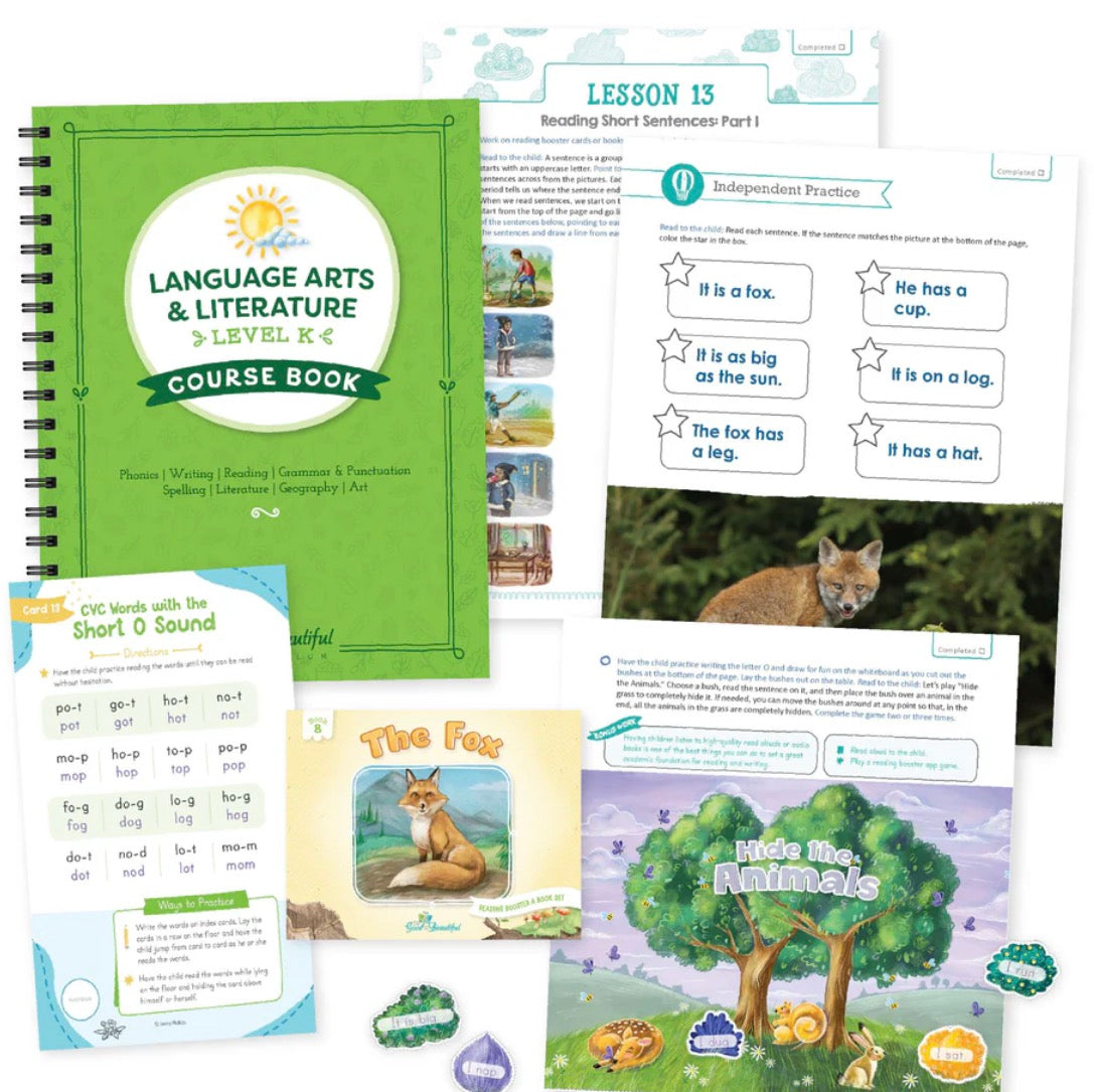Level K language arts course set