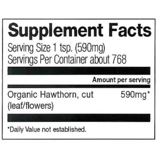 Frontier Co-op Hawthorn Leaf & Flowers, Cut & Sifted, Organic