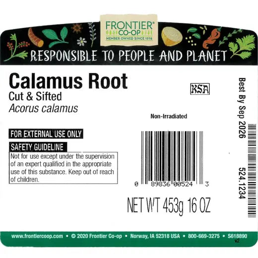 Frontier Co-op Calamus Root, Cut & Sifted