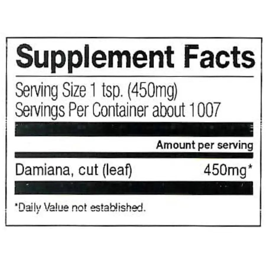 Frontier Co-op Damiana Leaf, Cut & Sifted