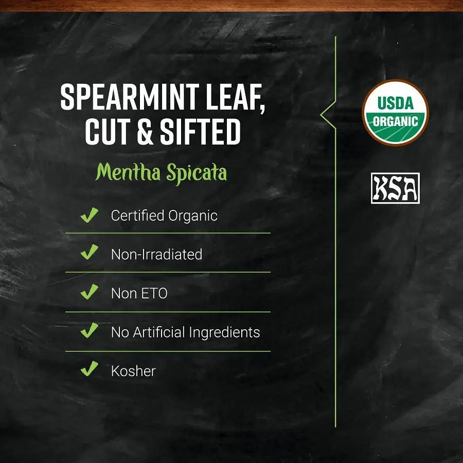 Frontier Co-op Spearmint Leaf, Cut & Sifted, Organic