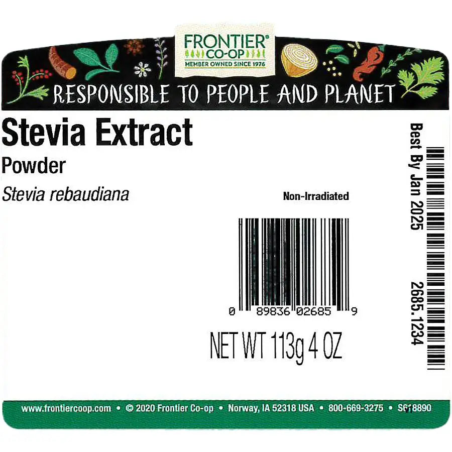 Frontier Co-op Stevia Herb Extract Powder