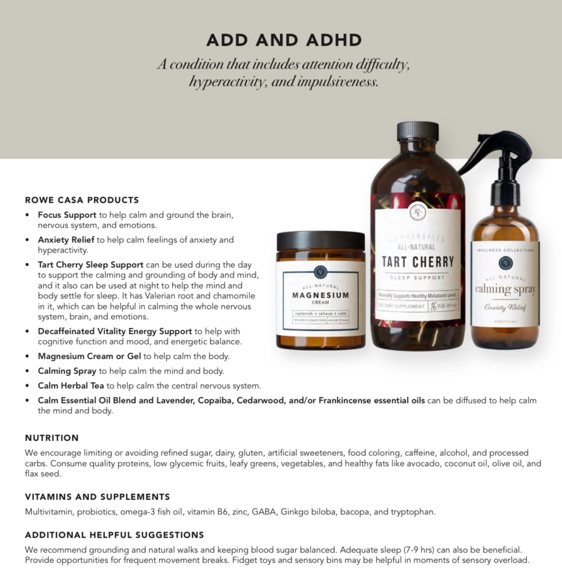 Wellness Recommendations Guide – Print or Digital Copy