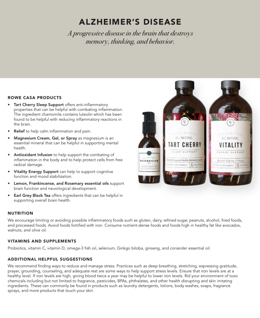 Wellness Recommendations Guide – Print or Digital Copy