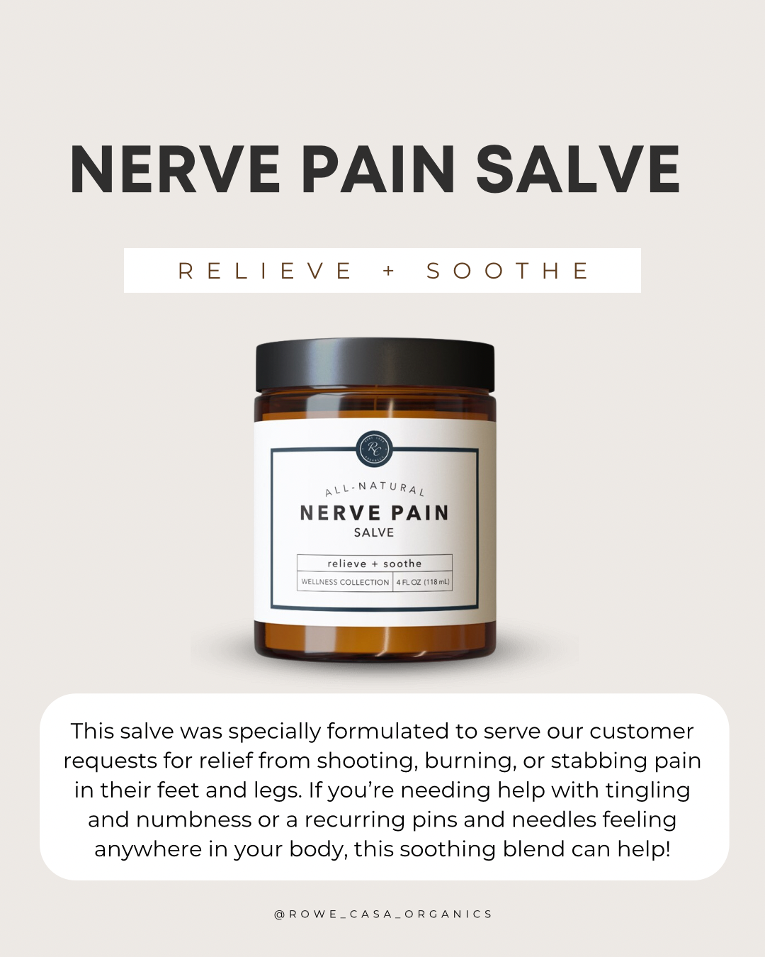 NERVE PAIN SALVE | 4 oz