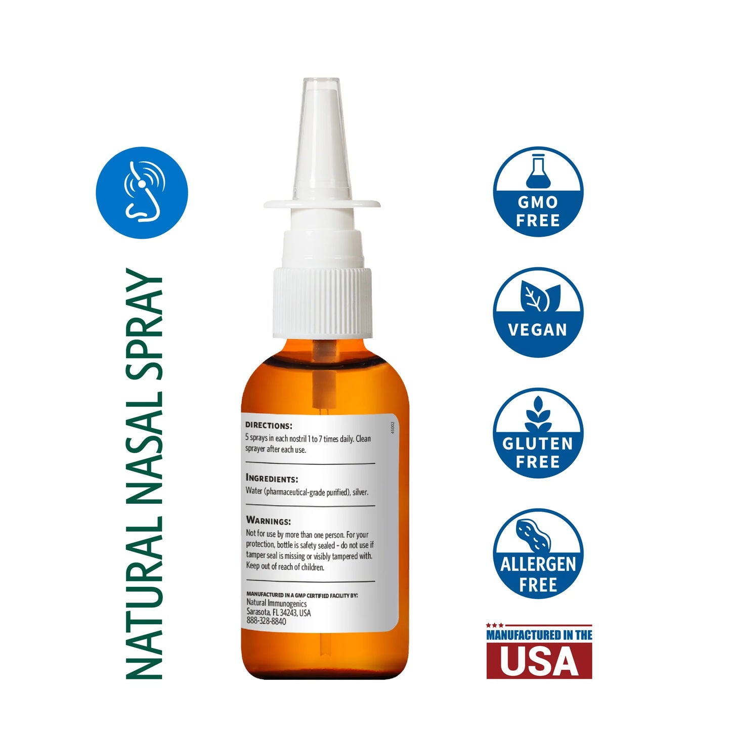 Bio-Active Silver Hydrosol - Natural Nasal Spray