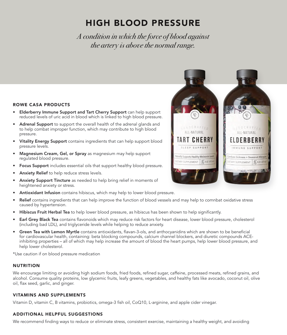 Wellness Recommendations Guide – Print or Digital Copy