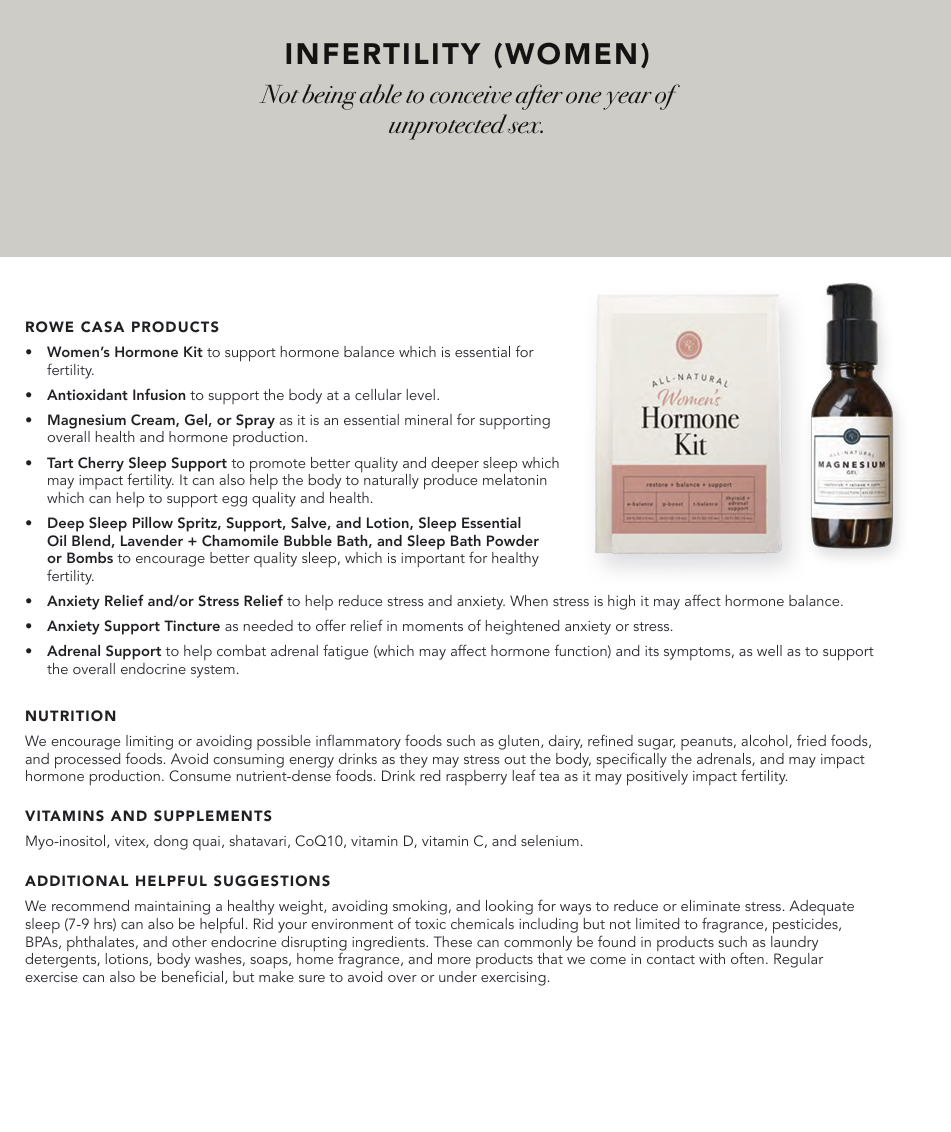 Wellness Recommendations Guide – Print or Digital Copy