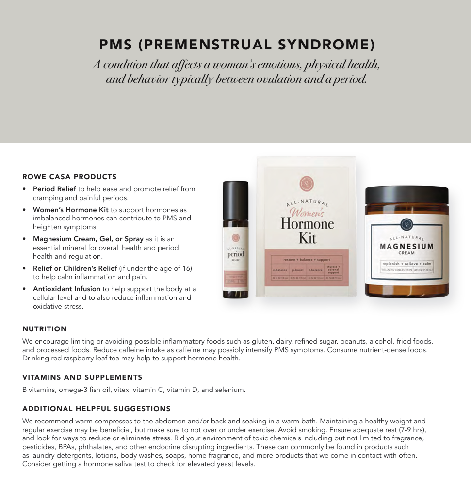 Wellness Recommendations Guide – Print or Digital Copy