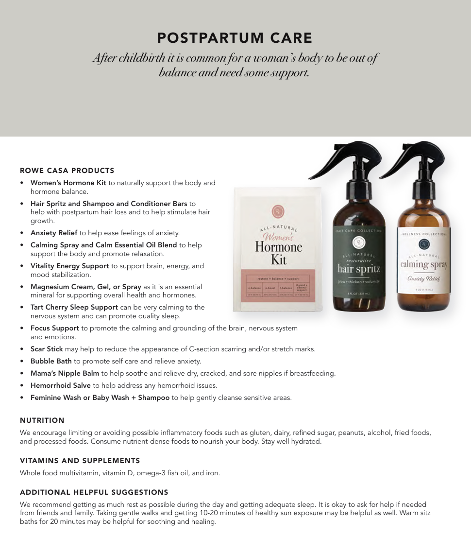 Wellness Recommendations Guide – Print or Digital Copy