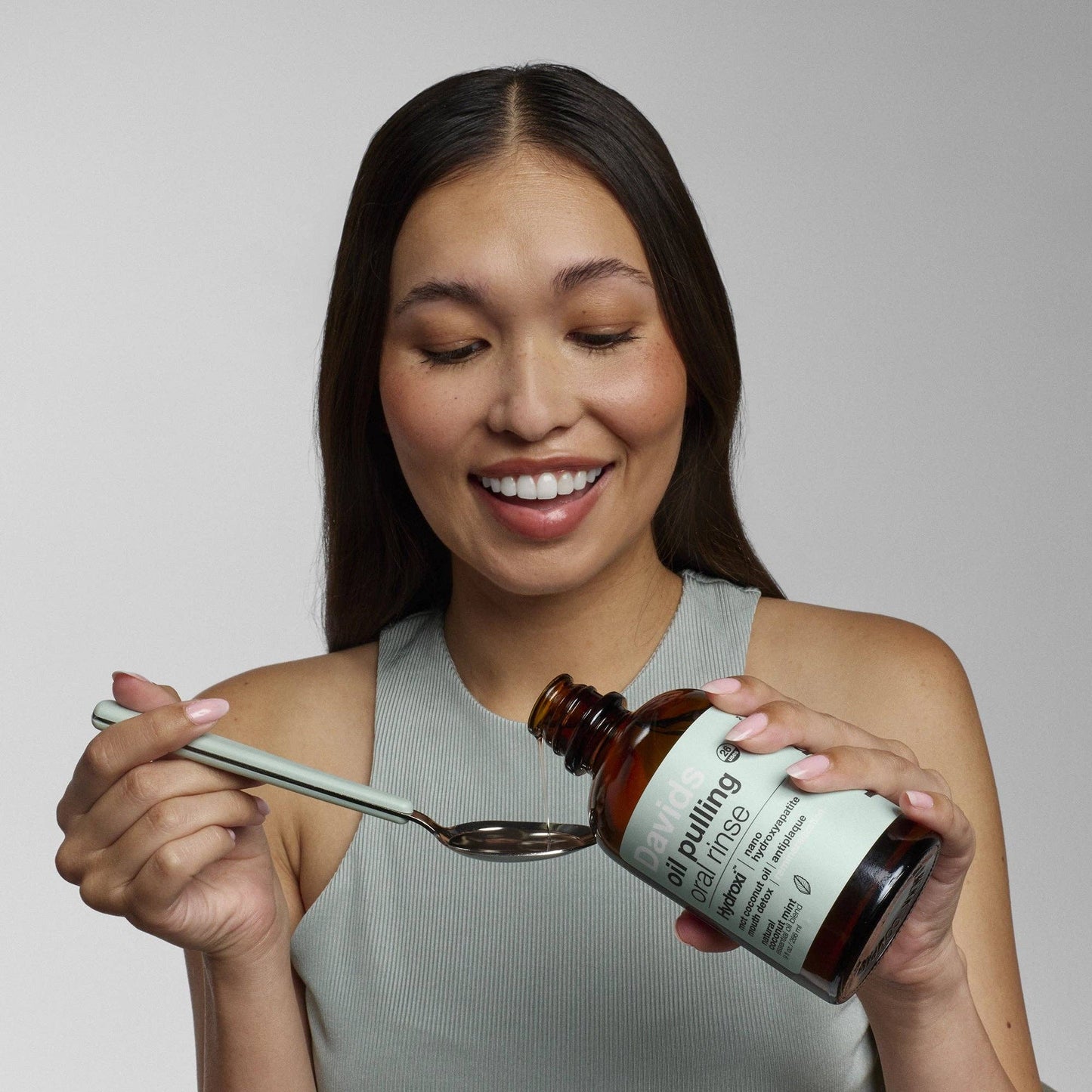 Davids Health Sciences, Inc - Davids Hydroxi™ oil pulling oral rinse w/ nano hydroxyapatite / 9oz