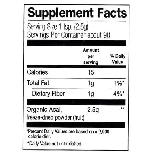 Frontier Co-op Freeze-Dried Açai Powder, Organic