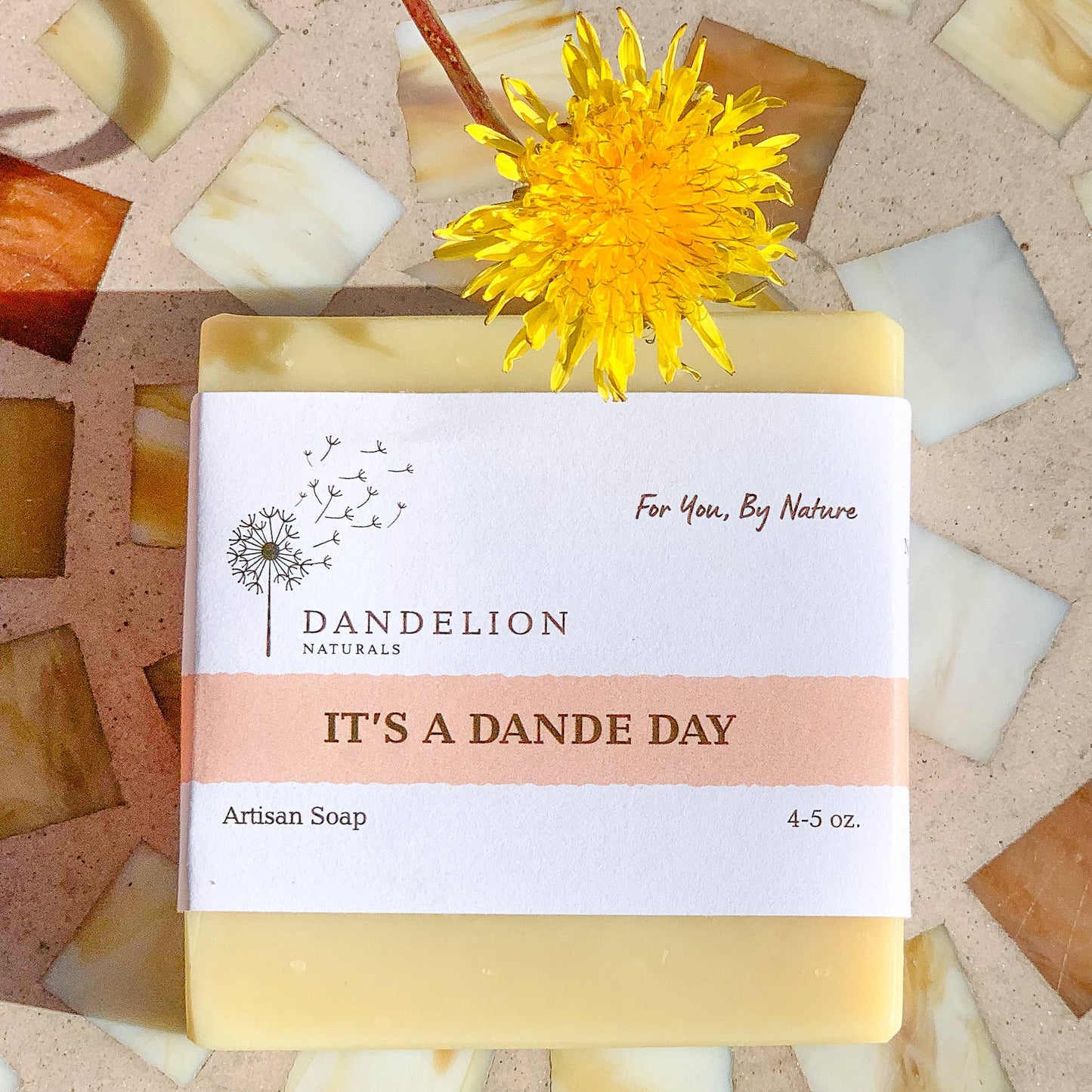 Dandelion Naturals - It's A Dande Day | Dandelion Flower Infused Tallow Bar Soap