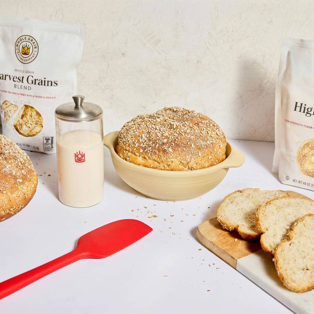 HIC - Harold Import Co. - Petite Glass Sourdough Storage Crock Set