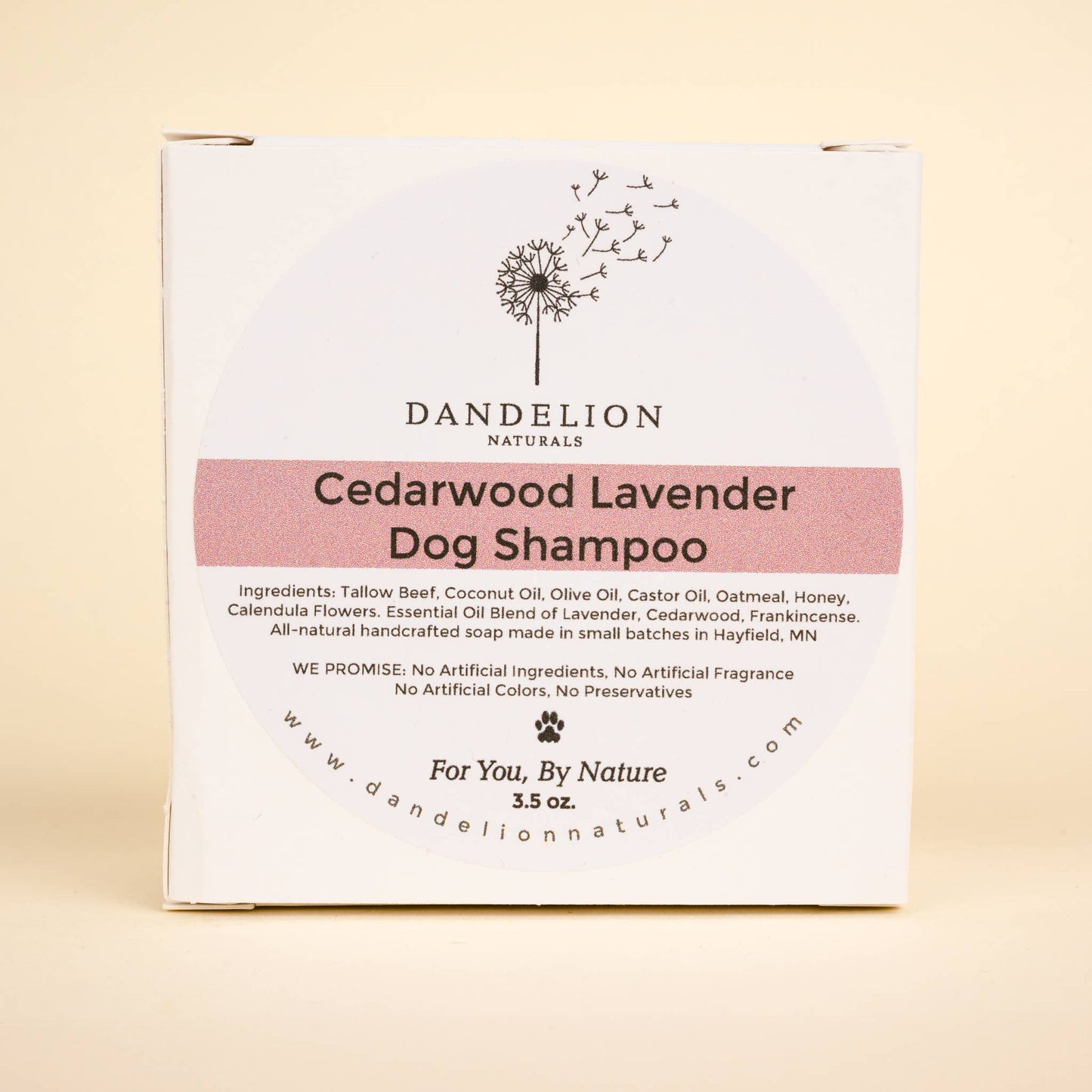 Dandelion Naturals - Dog Shampoo Bar | Dog Soap Bar | Doggie Wash | Pet Wash