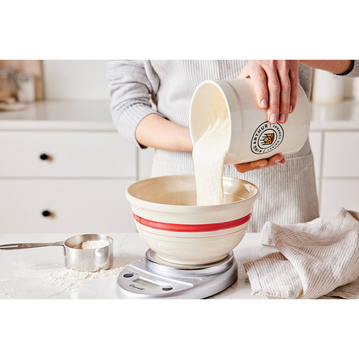 HIC - Harold Import Co. - King Arthur Baking Company Classic Sourdough Crock, 1-Quart