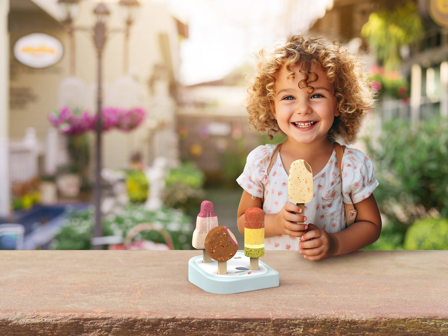 Speedy Monkey - Ice Cream Bar Stand w/4 ice creams