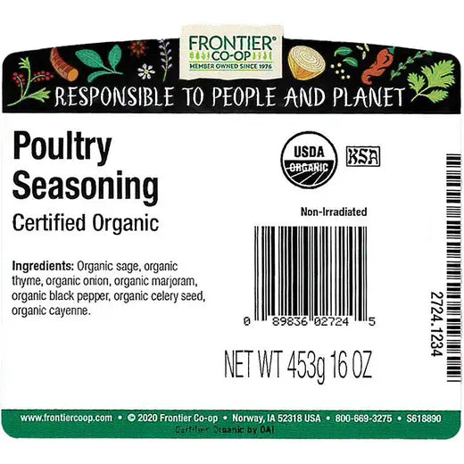 Frontier Co-op Poultry Seasoning, Organic