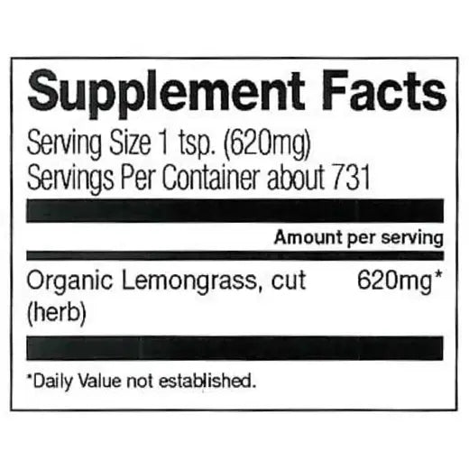 Frontier Co-op Lemongrass, Cut & Sifted, Organic