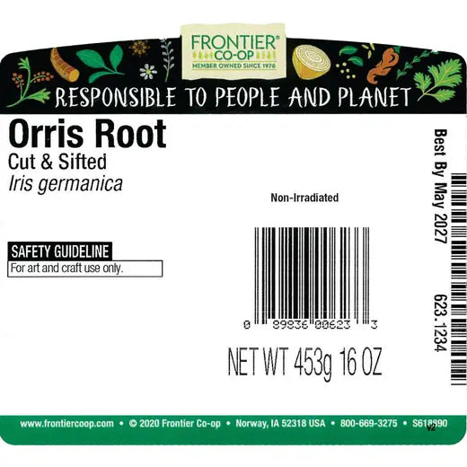 Frontier Co-op Orris Root, Cut & Sifted