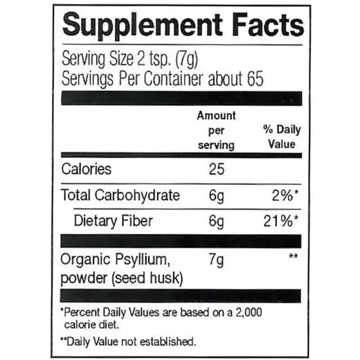 Frontier Co-op Psyllium Husk Powder, Organic