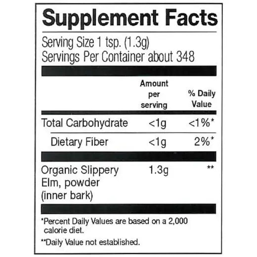 Frontier Co-op Slippery Elm Inner Bark Powder, Organic