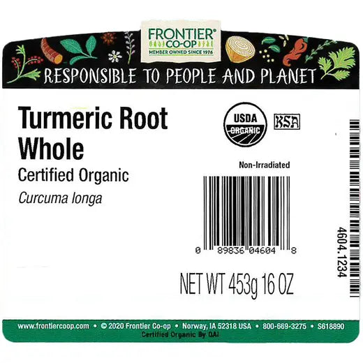 Frontier Co-op Turmeric Root, Whole, Organic