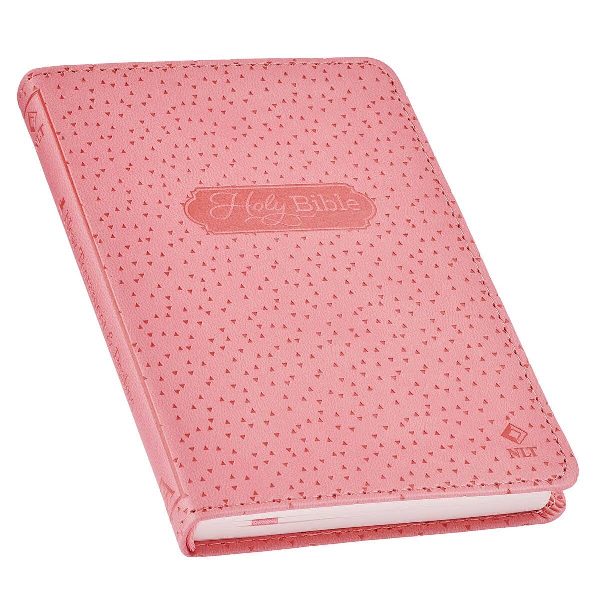 Christian Art Gifts - Bible NLT Infant New Testament Faux leather, Pink