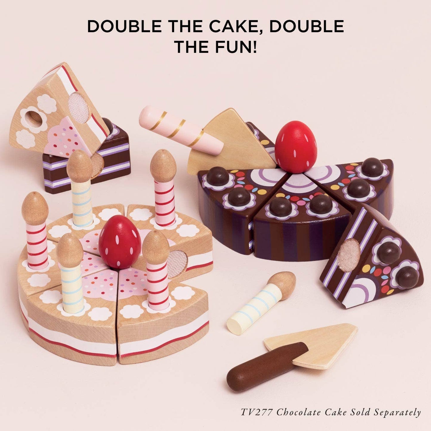 Le Toy Van, Inc. - Sliceable Birthday Cake & Candles