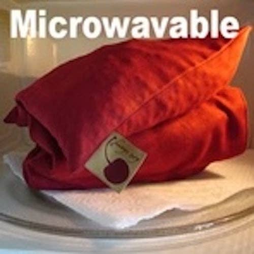 Hot Cherry Pillows - Triple Square Pillow in Plush Red Ultra-Suede