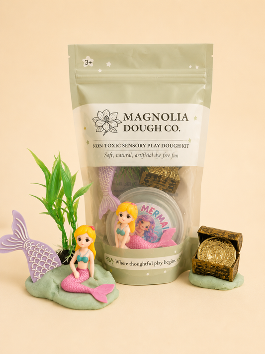 Magnolia Dough Co. - Mermaid Treasure Mini Sensory Kit