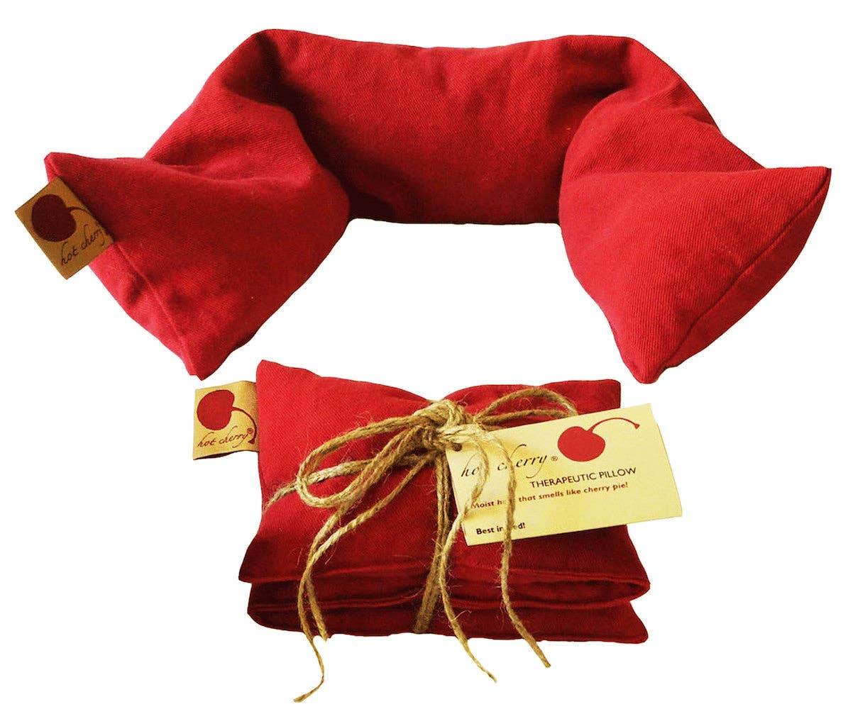 Hot Cherry Pillows - Neck Wrap in Red Denim