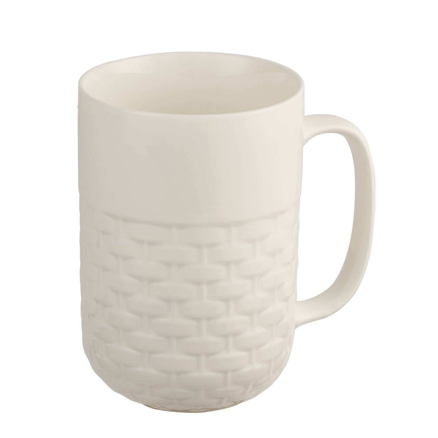 CasaWare - Weave 15oz Tea Infuser Mug White