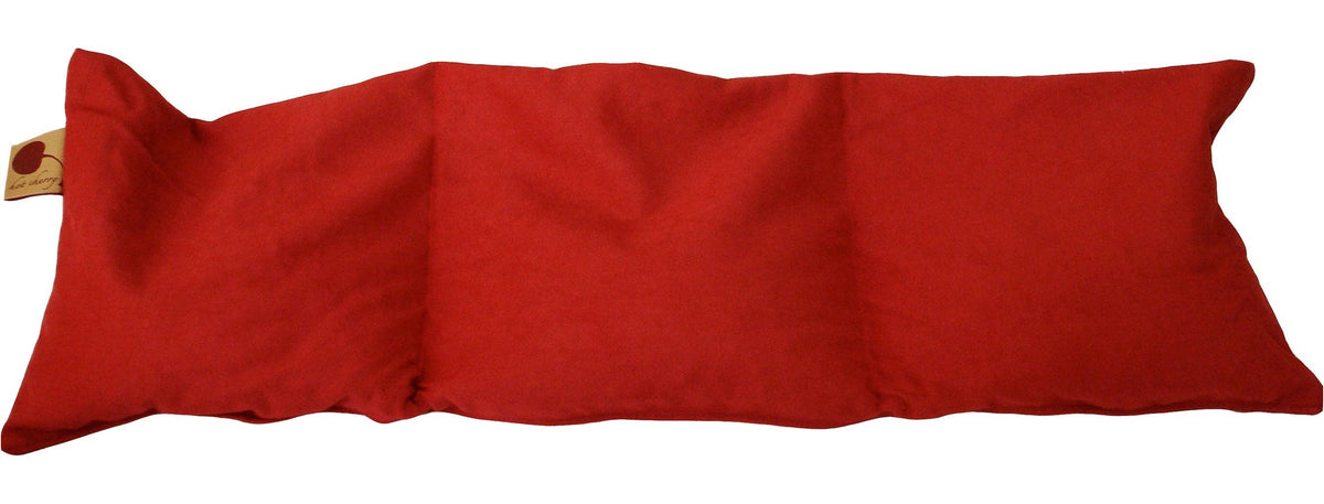 Hot Cherry Pillows - Triple Square Pillow in Red Denim