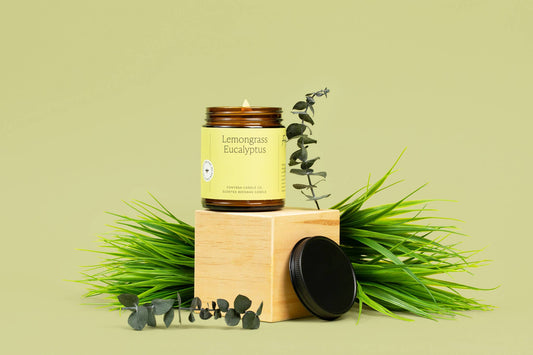 Fontana Candle Co. - Lemongrass Eucalyptus Beeswax & Essential Oil Jar Candle