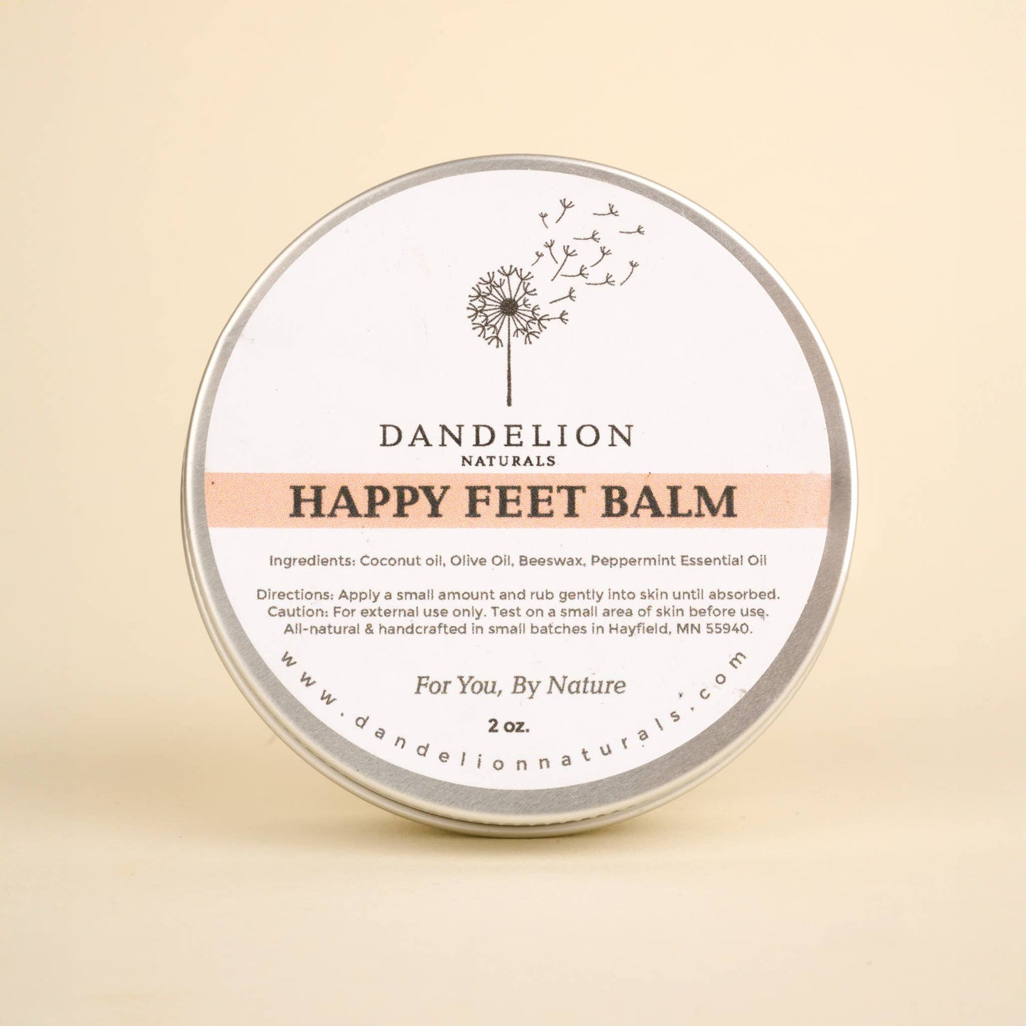 Dandelion Naturals - Heel Balm | Foot Moisturizer | Foot Salve | Foot Cream