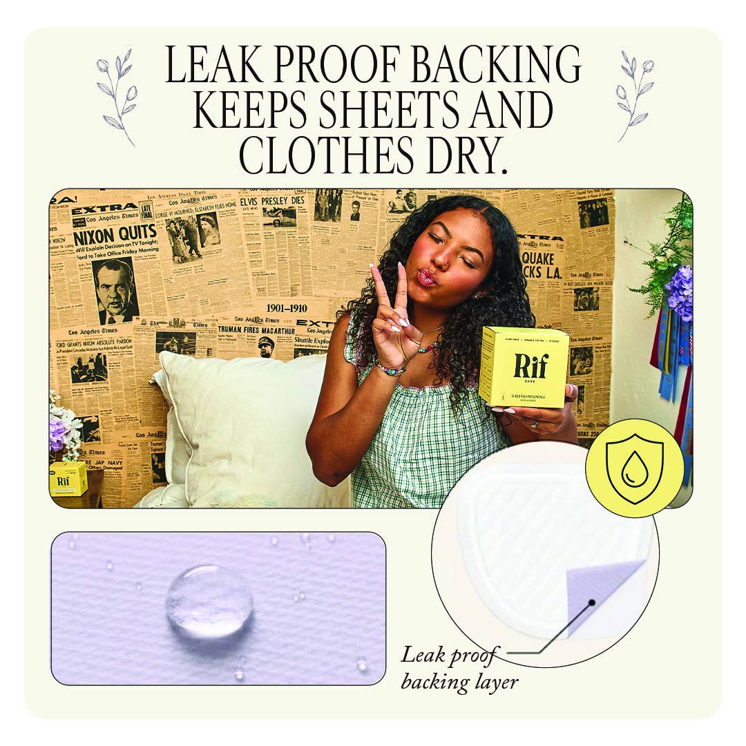 Rif Care - Super (12 ct) Organic Biodegradable Hemp Fiber Pads