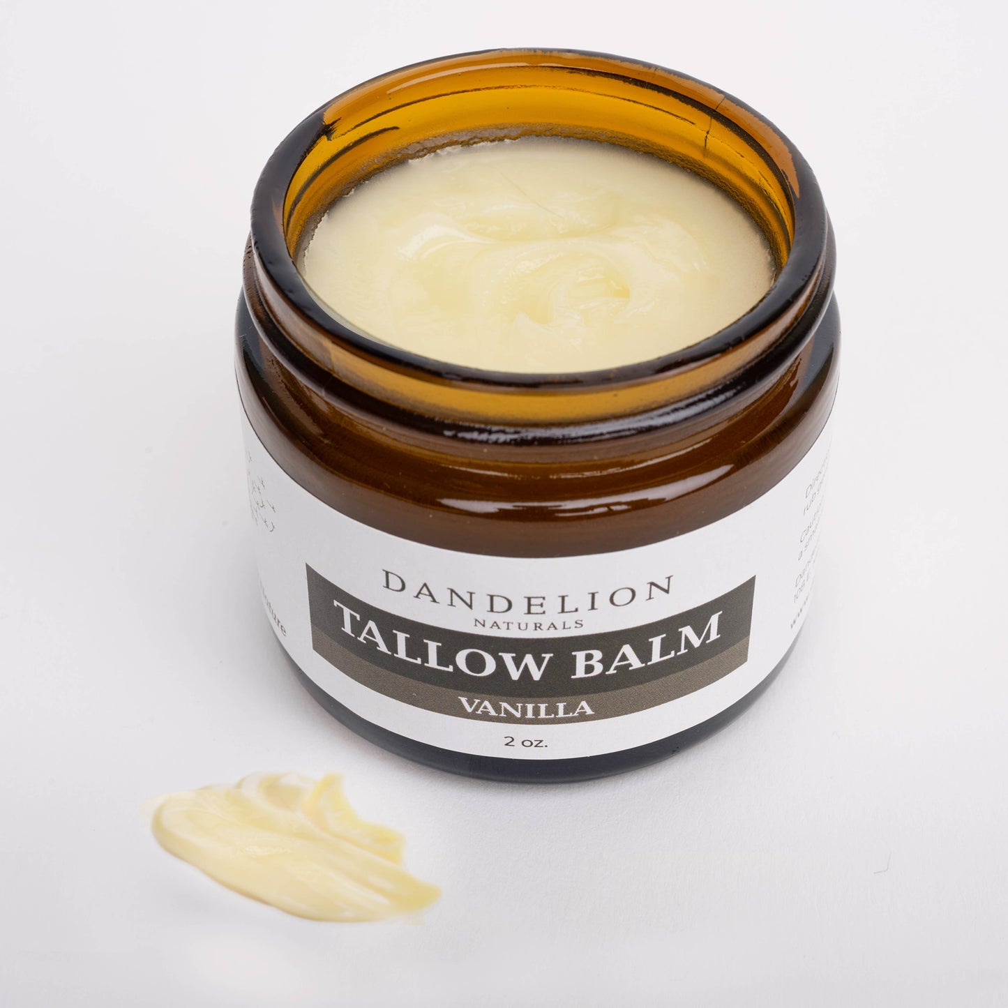 Dandelion Naturals - Grass Fed Tallow Balm with Organic Jojoba Oil & Vanilla