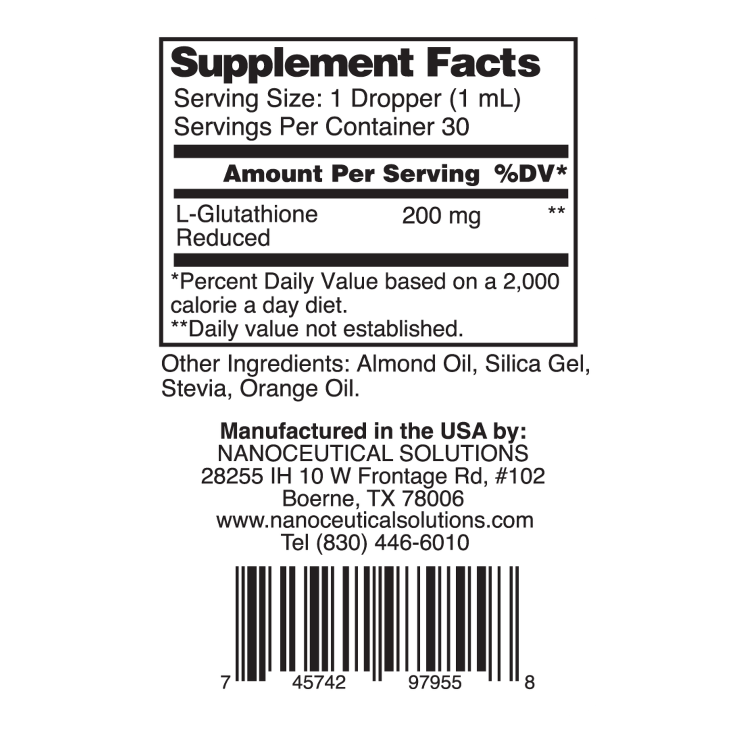 Nanoceutical Solutions - Nano Glutathione
