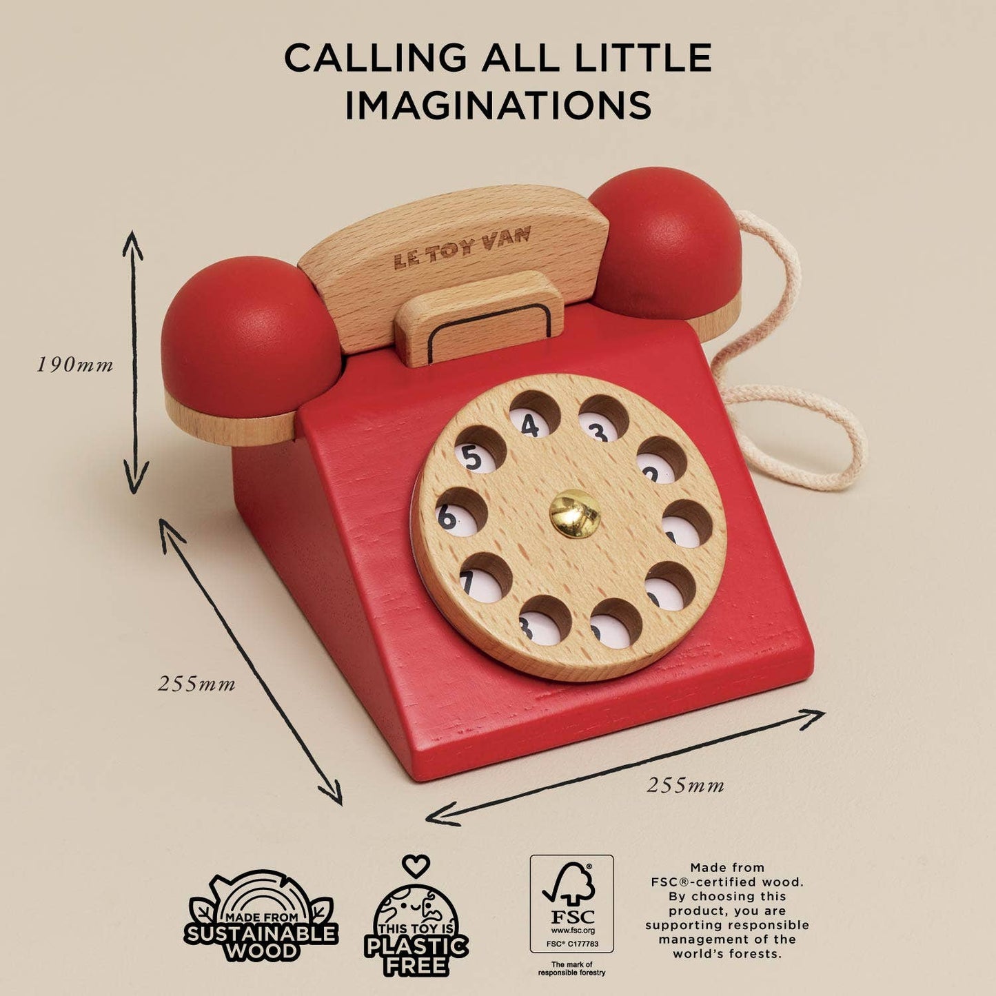 Le Toy Van, Inc. - Vintage Wooden Phone