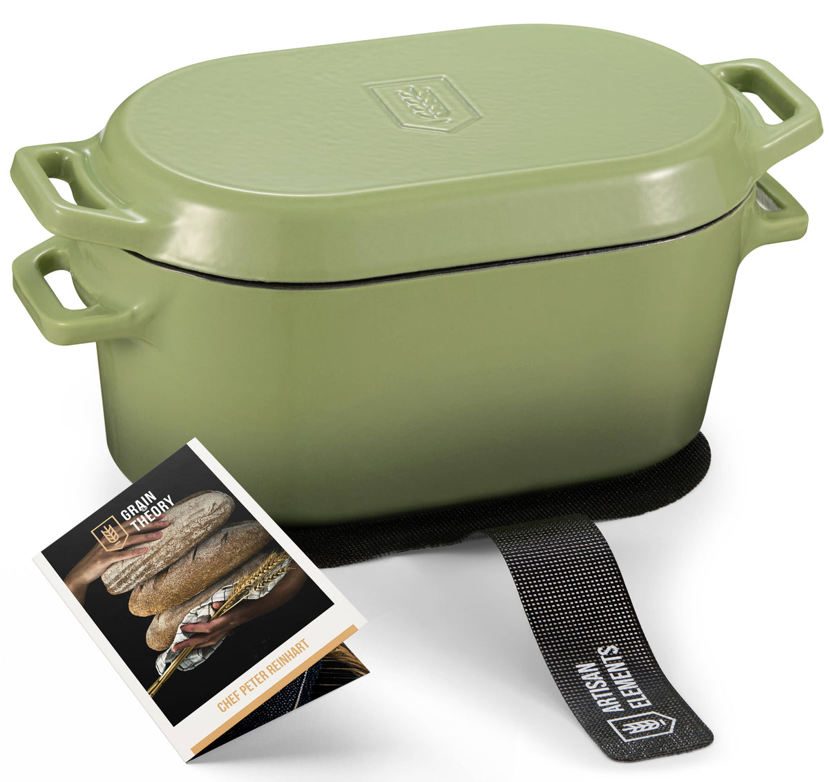 Kook - Kook Dutch Oven with Lid, Enameled Cast Iron, 3.4 qt