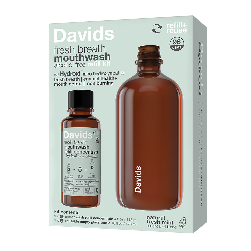 Davids Health Sciences, Inc - Davids Hydroxi™ fresh breath mouthwash - natural fresh mint : Mouthwash refill concentrate