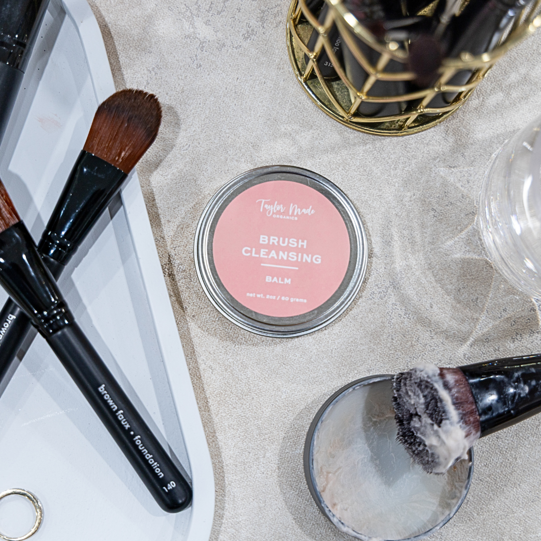 Taylor Made Organics - Brush Cleansing Balm – Vegan Makeup Brush Soap -Sulfate-Free